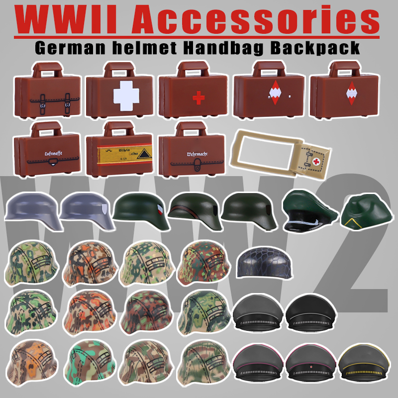 Lego Minifigure Holder - WW2 Military War Army Series Accessories