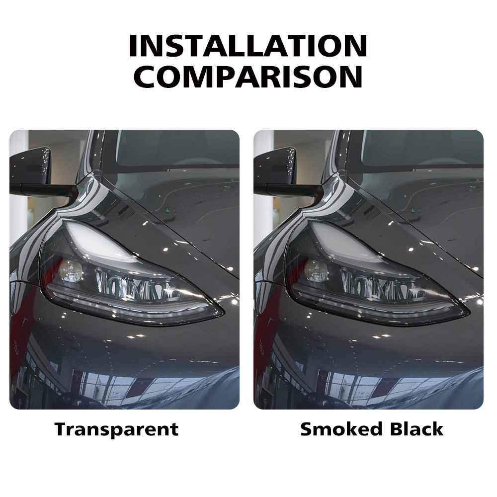 Vinyl Figure Blank - For Tesla Model Y 2020-2026 Smoke