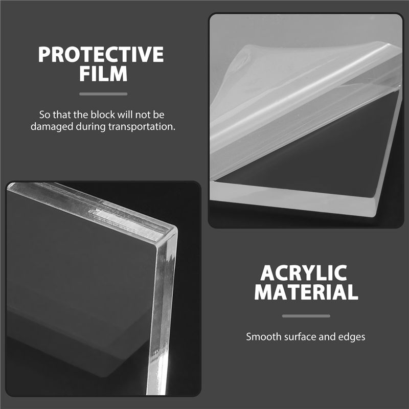 Display Risers Set - DT19 10Pc Clear Acrylic Stamp Block