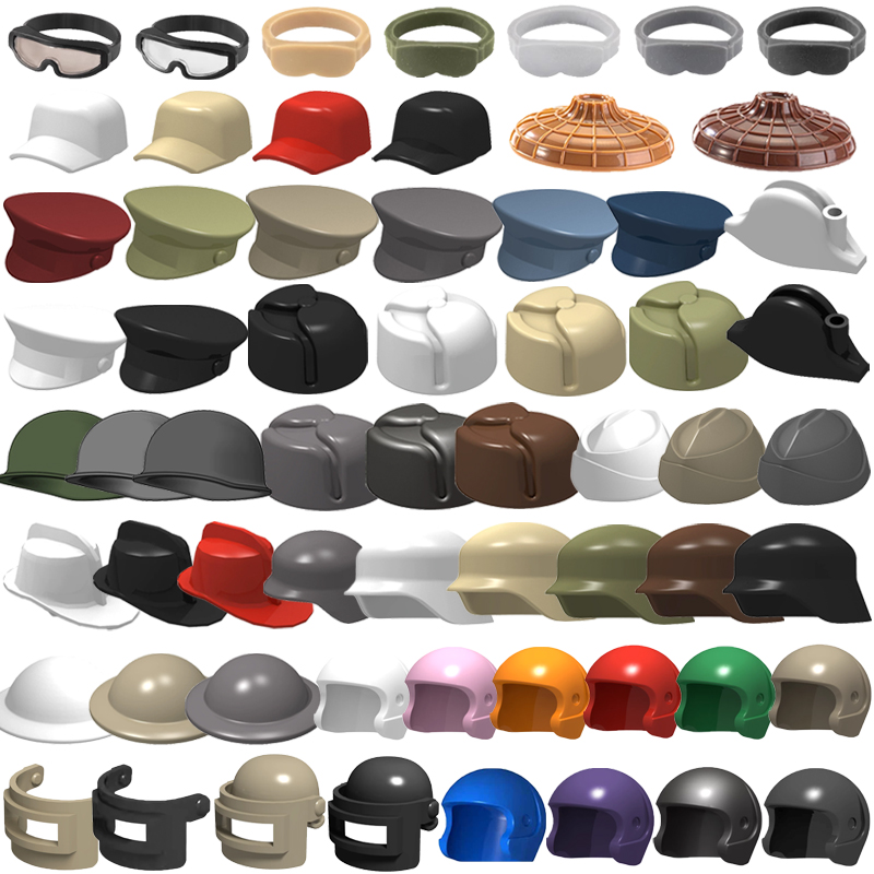 Lego Minifigure Holder - Military Building Blocks Accessories Soldier Figures