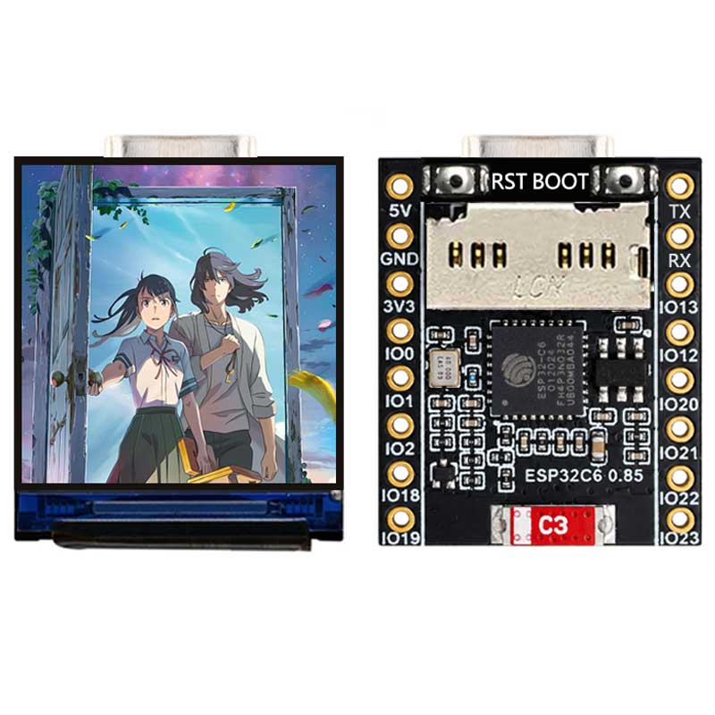 ESP32 C6 0.85 Inch 128X128 IPS - Graded Card Display review and price