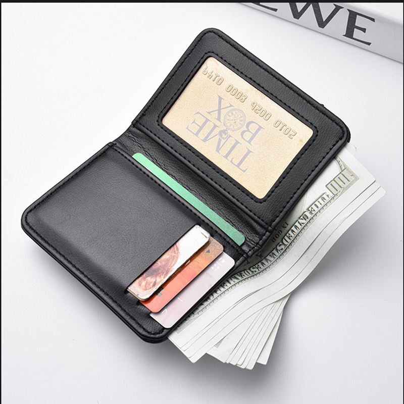 Leather Ultra-thin Mini PU Car - Card Top Loader review and price