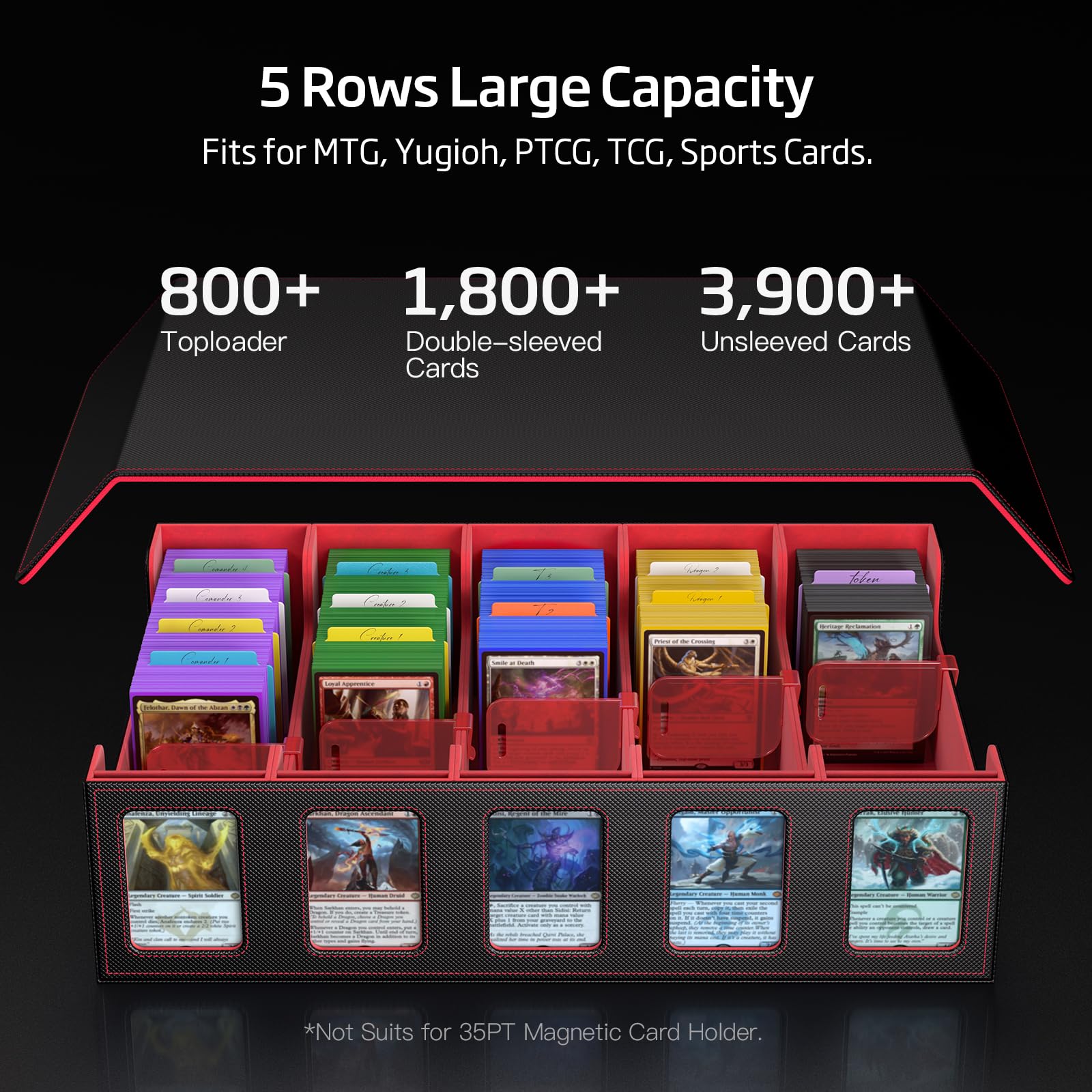 Trading Card Storage Box 5-Row - Card Top Loader review and price