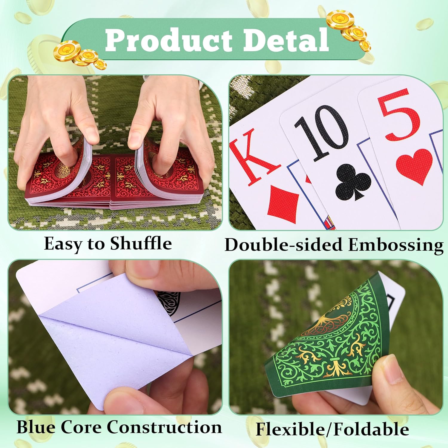 2 Pack Playing Cards | Large P - Graded Card Display review and price
