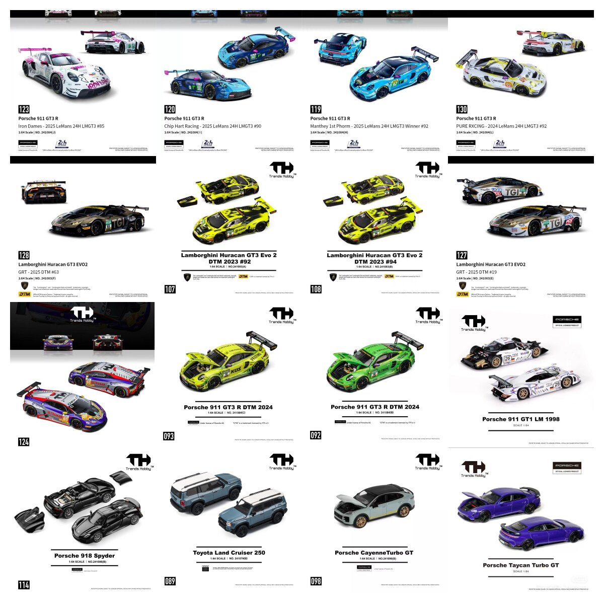TH 1/64 Porsche 911 GT3 R LeMa - Die Cast Car 1 64 review and price