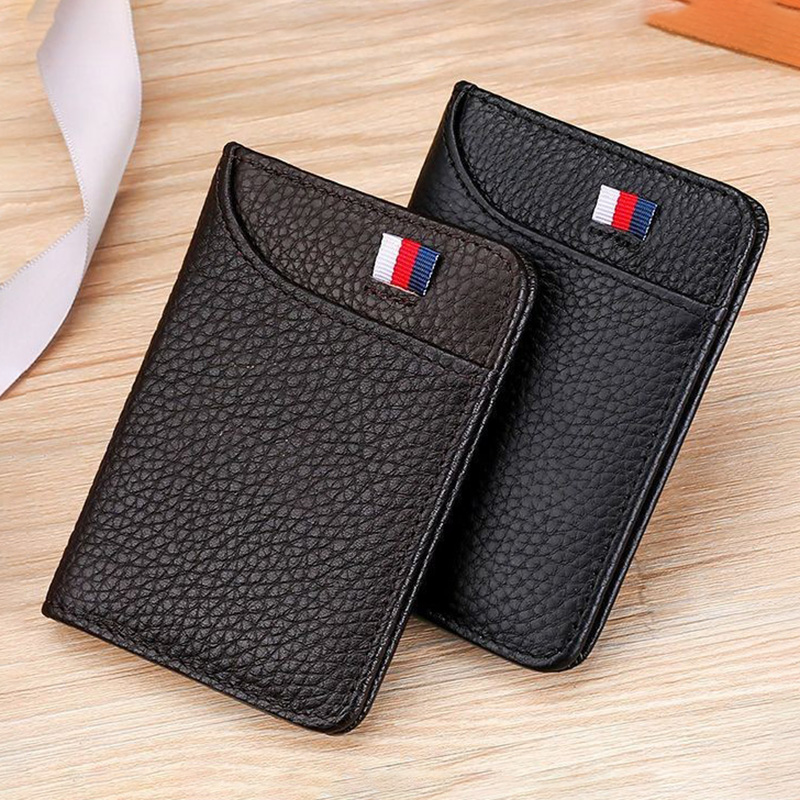 Pebbled genuine leather bi-fol - Card Top Loader review and price