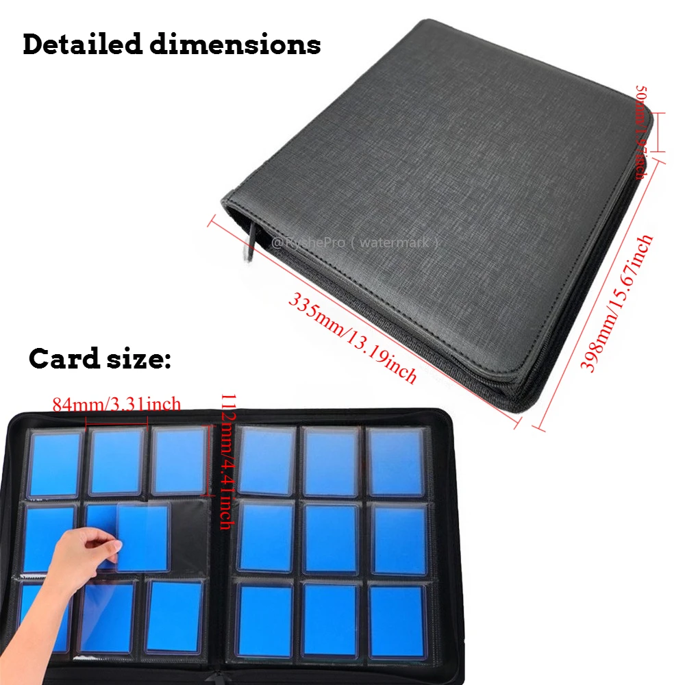 9 Pocket PU Leather Toploader  - Pokemon Binder Card review and price