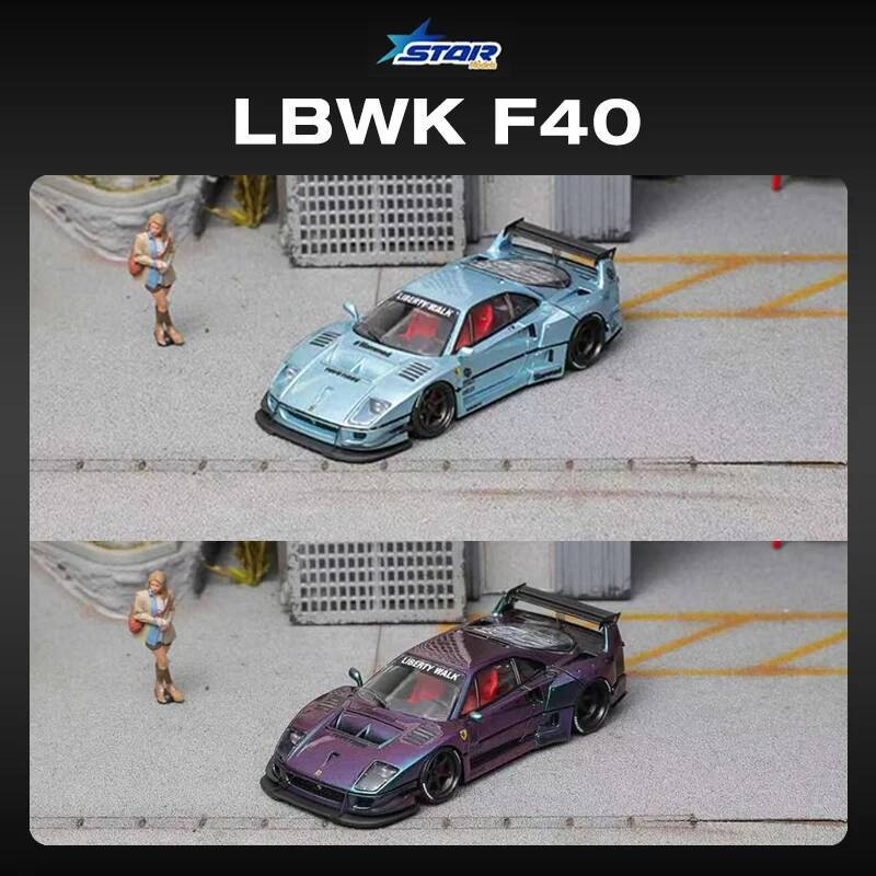 STAR 1:64 LBWK F40 Ice Blue Ma - Die Cast Car 1 64 review and price
