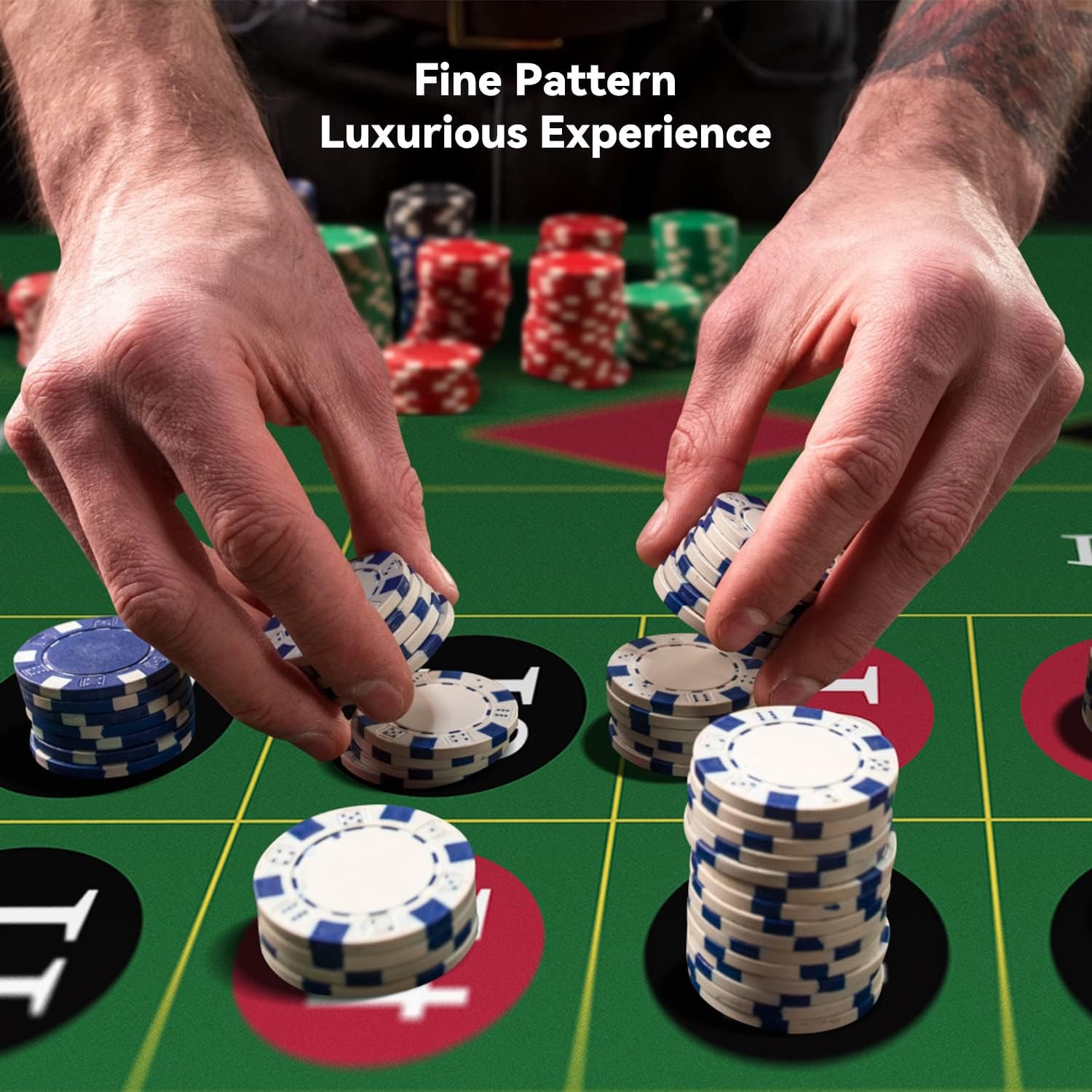 120x60cm Green Roulette Rubber - Graded Card Display review and price